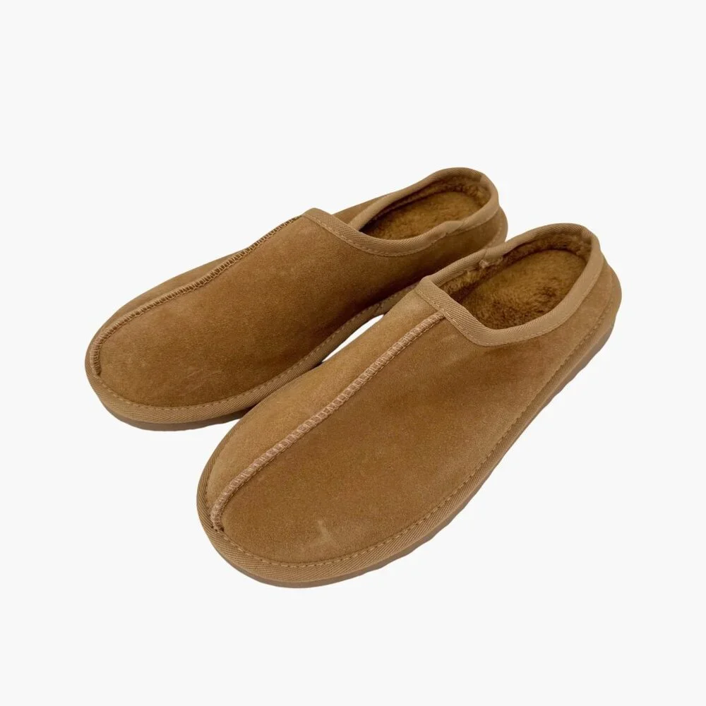 NEW Goodfellow & Co Men's Cruz Genuine Suede Clog Slippers - Size 9